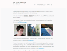 Tablet Screenshot of ellieharmon.com